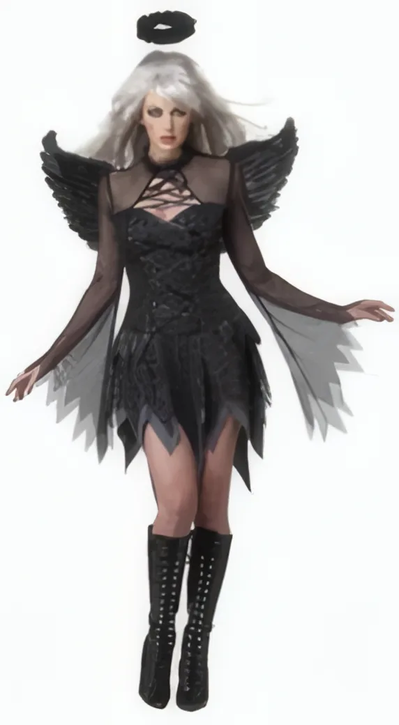 Disfraz de Ángel Negro Deluxe