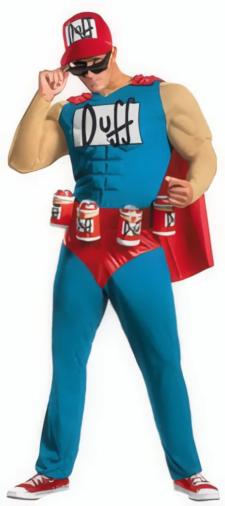Disfraz de Duff Man (Simpsons)