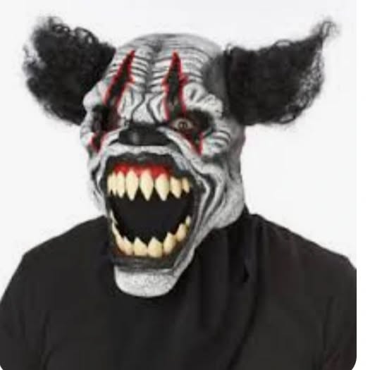 Máscara de payaso terrorífico