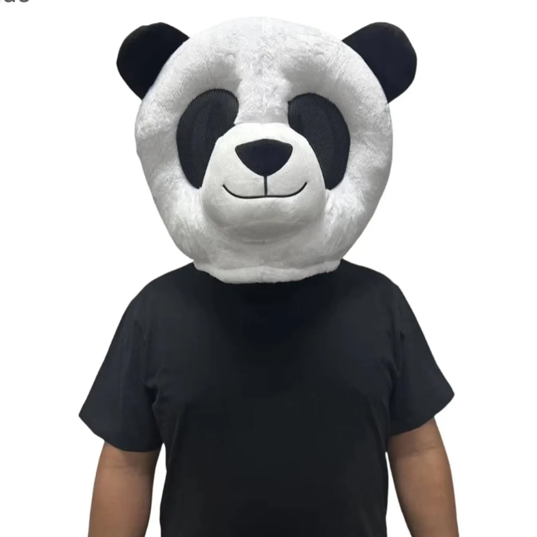 Cabeza de panda gigante de felpa