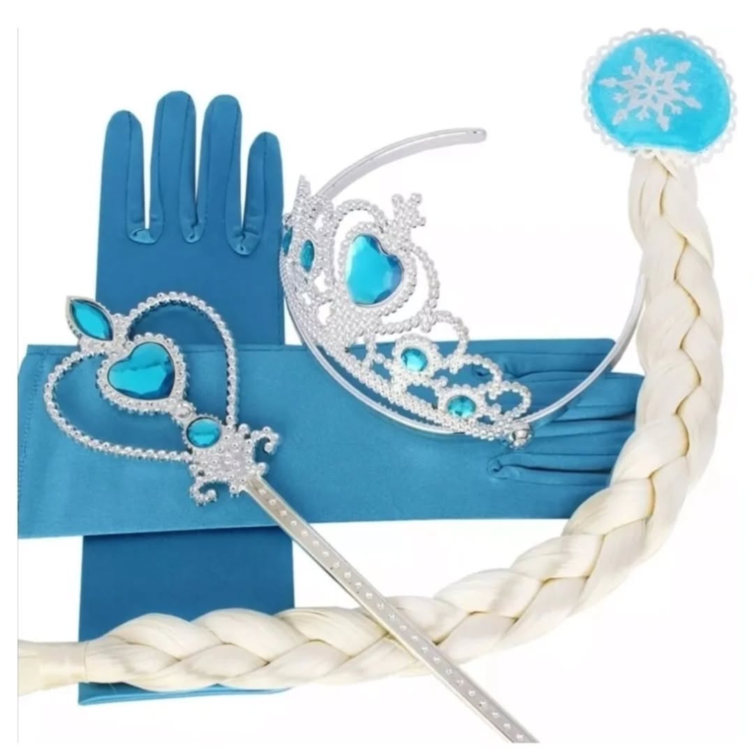 Set de accesorios de princesa con trenza