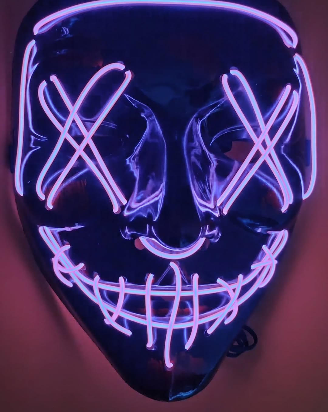 Máscara luminosa LED